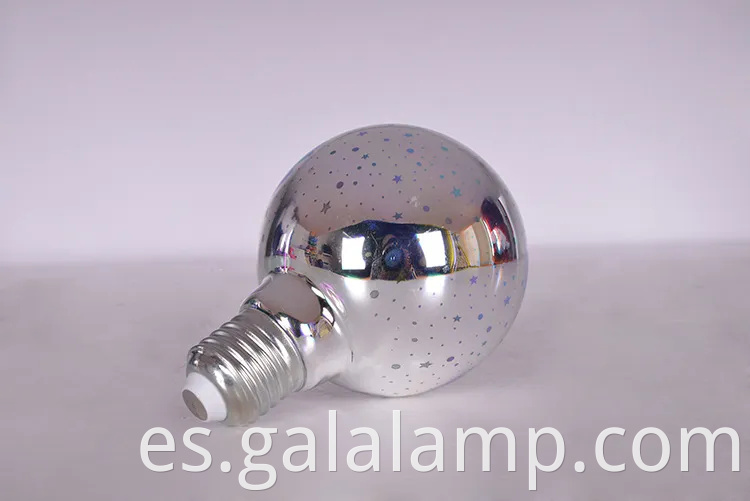 Impresionantes fuegos artificiales 3D liderando la bombilla de Edison para una decoración festiva